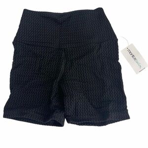 Montce Swim NWT Black Crochet Shorts 5”